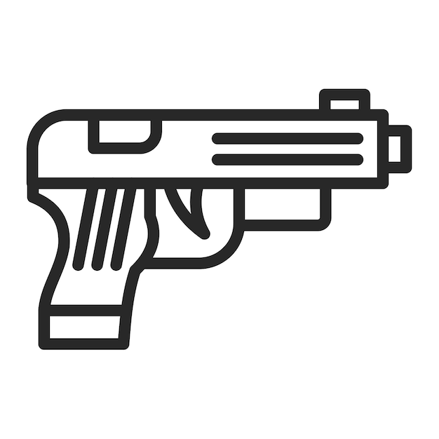 Ilustração vetorial de armas
