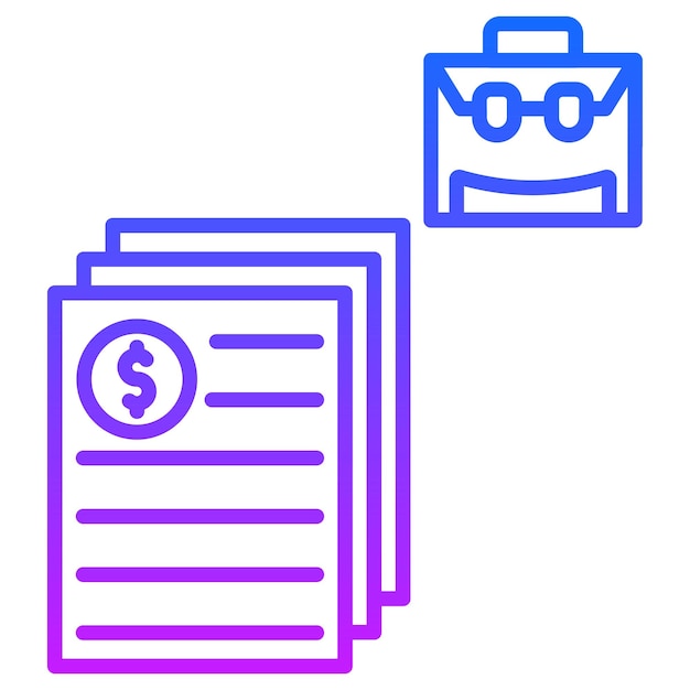 Ilustração vetorial de arquivos empresariais