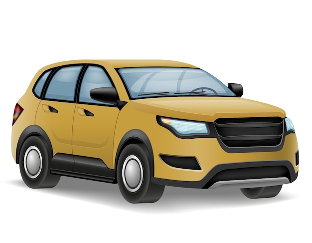 ilustração vetorial de automóvel suv