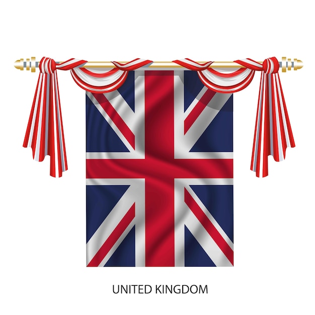 Ilustração vetorial de bandeira inglaterra do reino unido