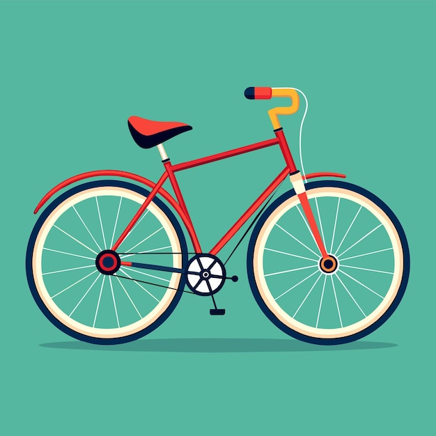 Ilustração vetorial de bicicleta