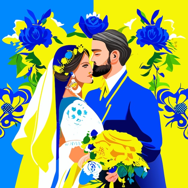 Vetor ilustração vetorial de boda de gitanos
