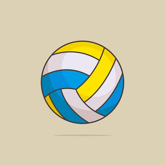 Ilustração vetorial de bolas de vôlei planas