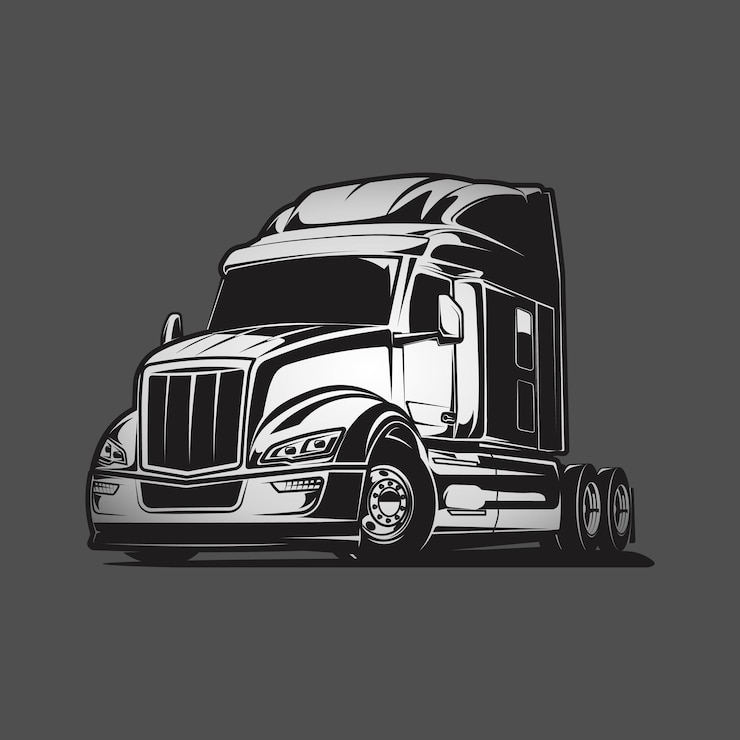 Vetor ilustração vetorial de caminhão