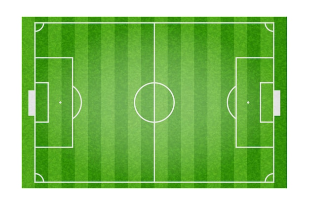 Vetor ilustração vetorial de campo de futebol de futebol mesa de treinador para apresentação tática para jogadores