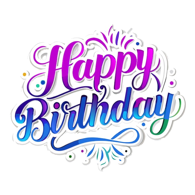 Ilustração vetorial de cartão de felicitações de aniversário