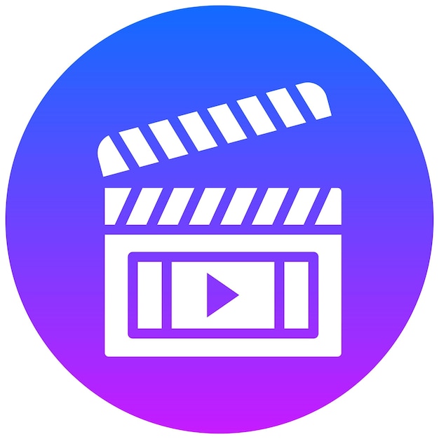 Ilustração vetorial de clapperboard