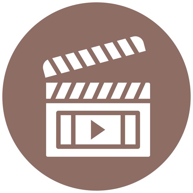 Ilustração vetorial de clapperboard