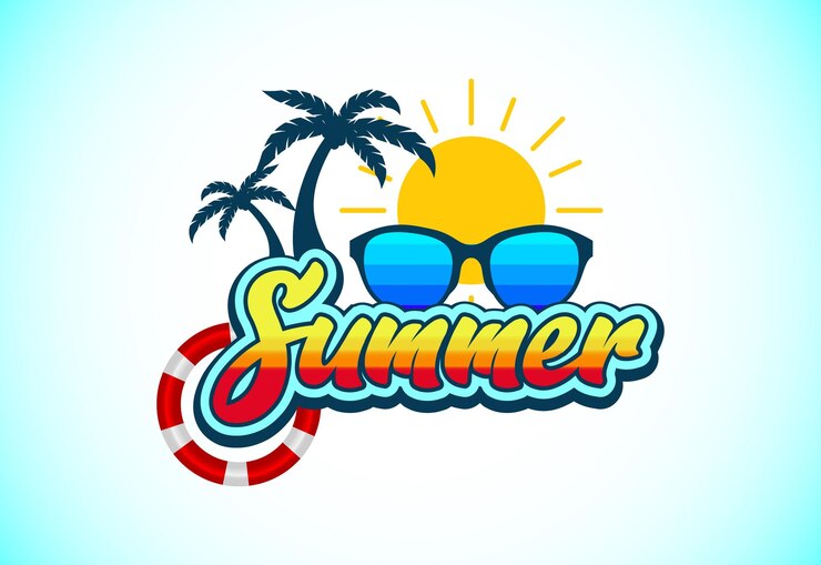 Vetor ilustração vetorial de conceito de design de férias de verão cena de praia tropical