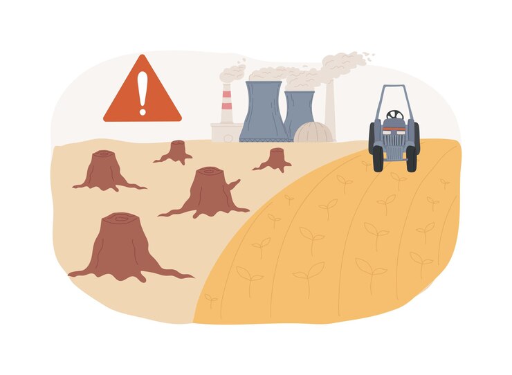 Vetor ilustração vetorial de conceito isolado de uso de terra global cobertura de terra mundial atividade agrícola dados ambientais globais uso residencial globalização conceito de vetor de produção de alimentos