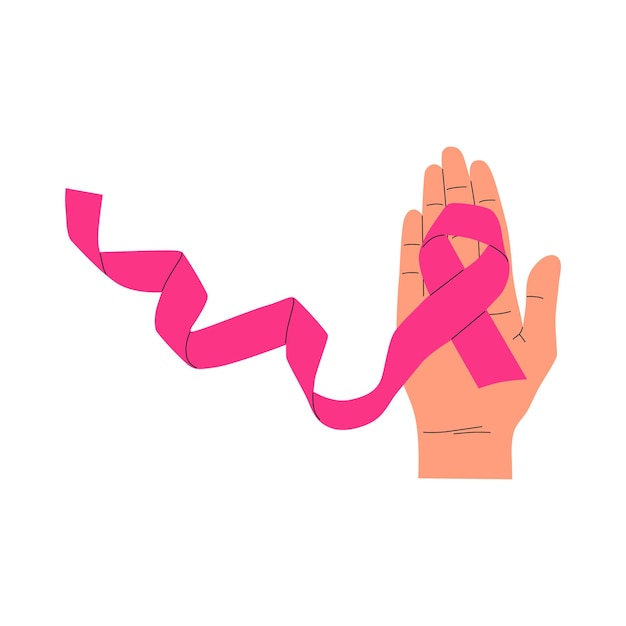 Vetor ilustração vetorial de conscientização sobre o câncer de mama