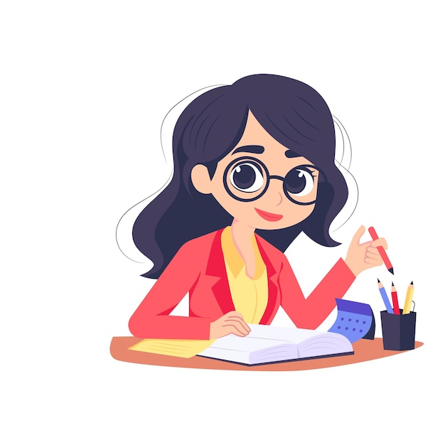 Ilustração vetorial de contabilidade feminina arquivo EPS 10