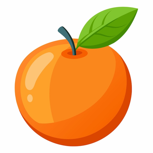 Ilustração vetorial de desenho animado colorido laranja