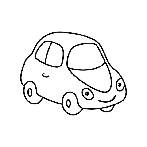 Vetor ilustração vetorial de desenho animado de carro de brinquedo desenho animado lúdico de veículo de brinquedos