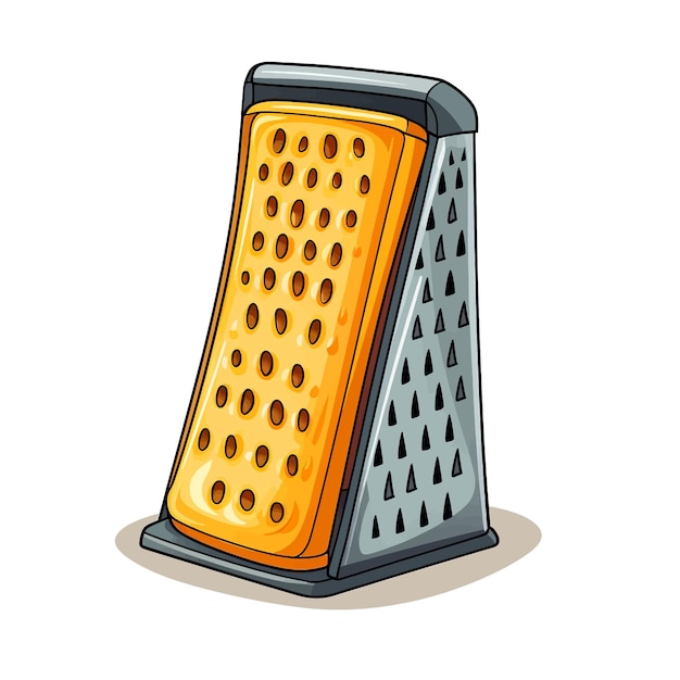 Ilustração vetorial de desenho animado de grater, clipart de fundo branco