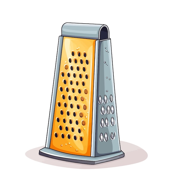 Vetor ilustração vetorial de desenho animado de grater, clipart de fundo branco