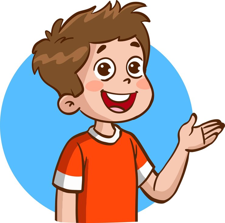 Vetor ilustração vetorial de desenho animado de retrato de crianças
