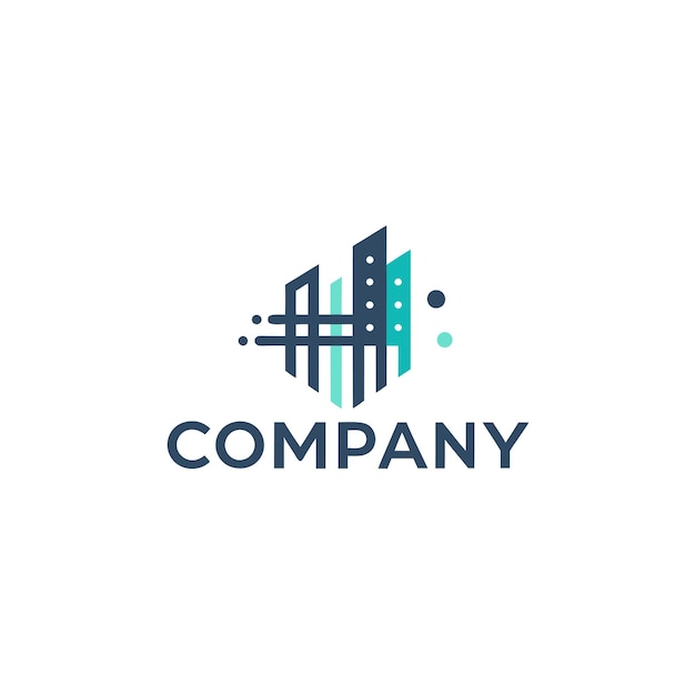 Ilustração vetorial de design criativo de logotipo para a Tech Startup Company
