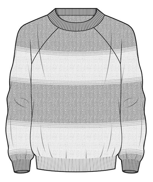 Ilustração vetorial de design de camisola masculina