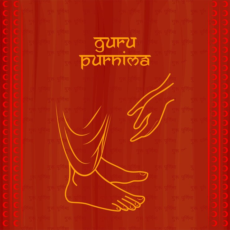 Vetor ilustração vetorial de design de cartão de saudação guru purnima