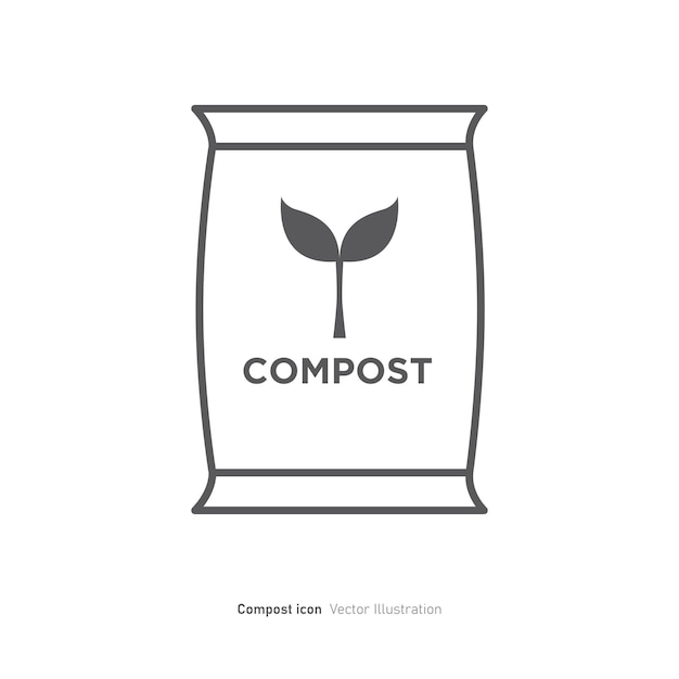 Vetor ilustração vetorial de design de ícone de compost pixel pe