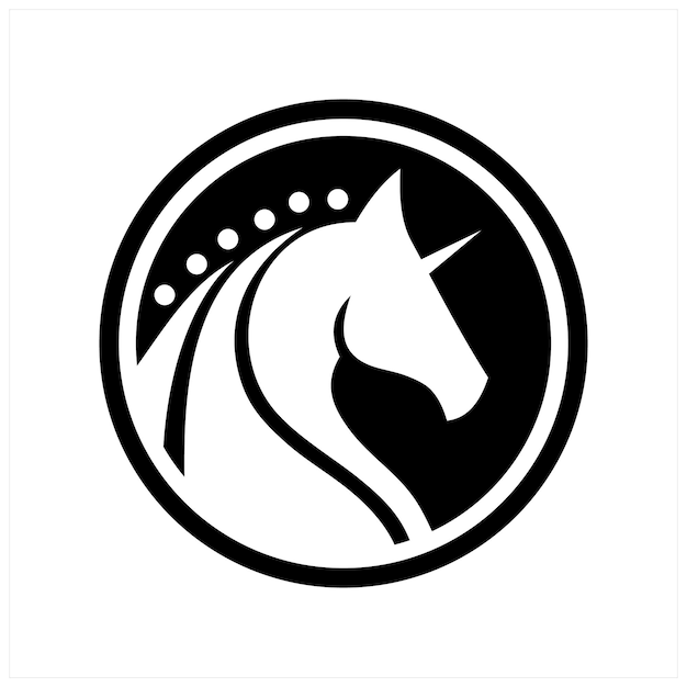 Vetor ilustração vetorial de design de ícone de logotipo de animal preto