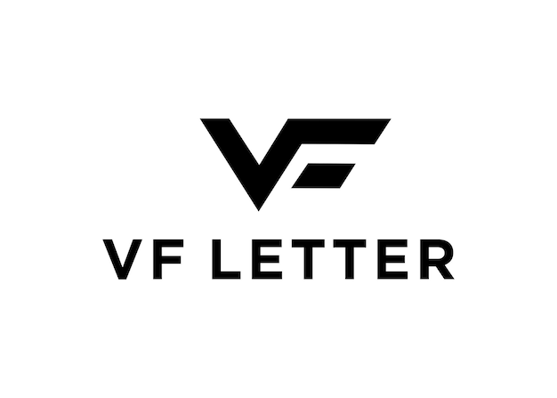 Vetor ilustração vetorial de design de logotipo de letra vf