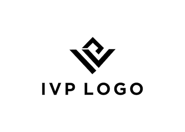 Ilustração vetorial de design de logotipo ivp