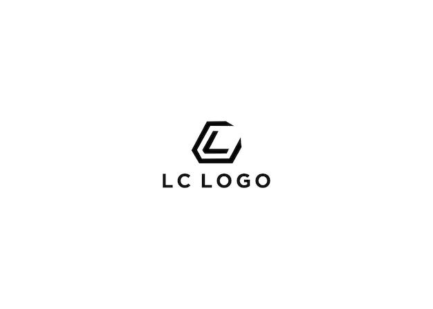 Vetor ilustração vetorial de design de logotipo lc