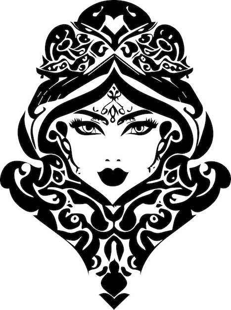 Tattoo rainha  Tattoos, Portrait tattoo, Line art vector