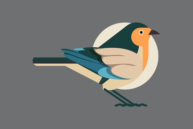 Ilustração vetorial de design de wild birds wild life