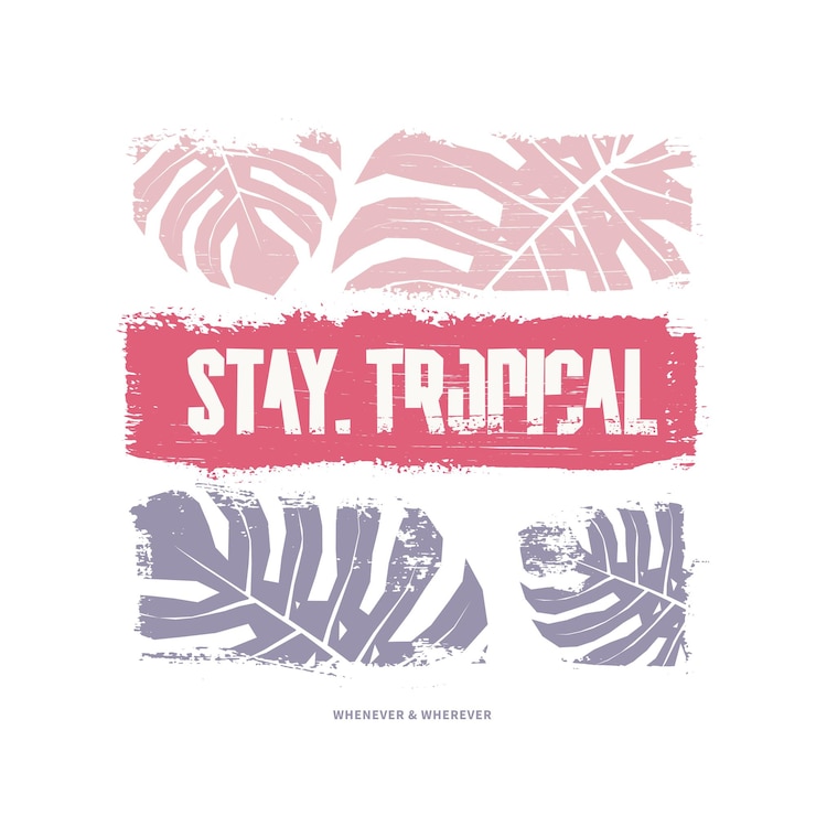 Vetor ilustração vetorial de design gráfico de camiseta tropical