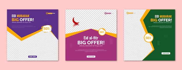 Ilustração vetorial de design pós-venda de produtos do festival tradicional de Eid