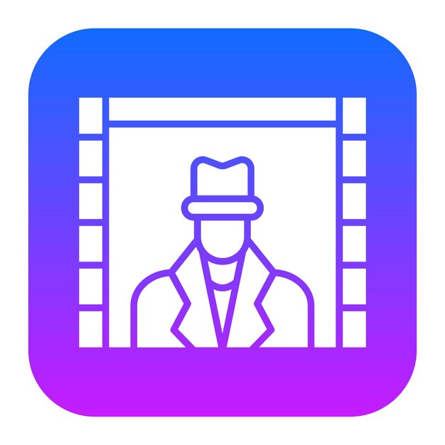 Ilustração vetorial de detetive
