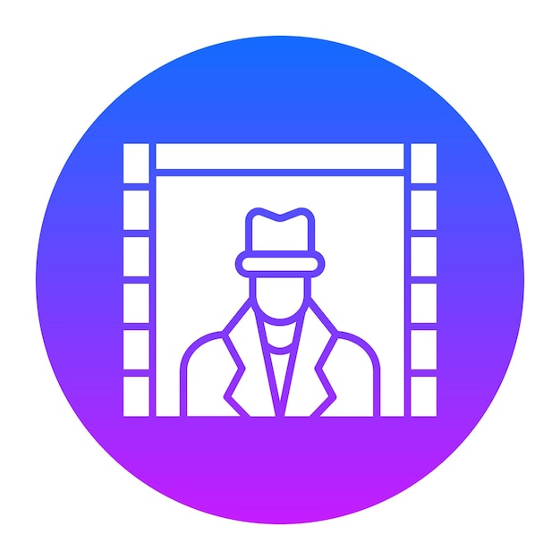 Ilustração vetorial de detetive