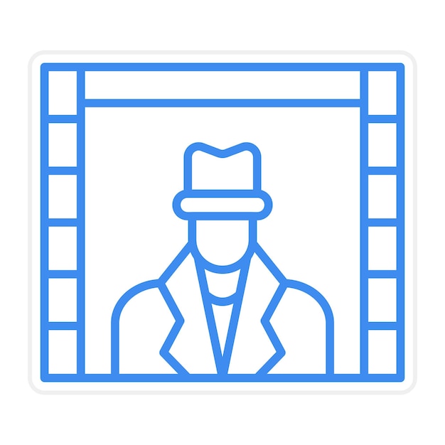 Ilustração vetorial de detetive