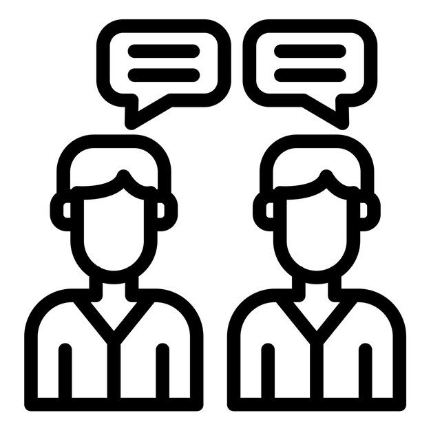 Ilustração vetorial de discussão