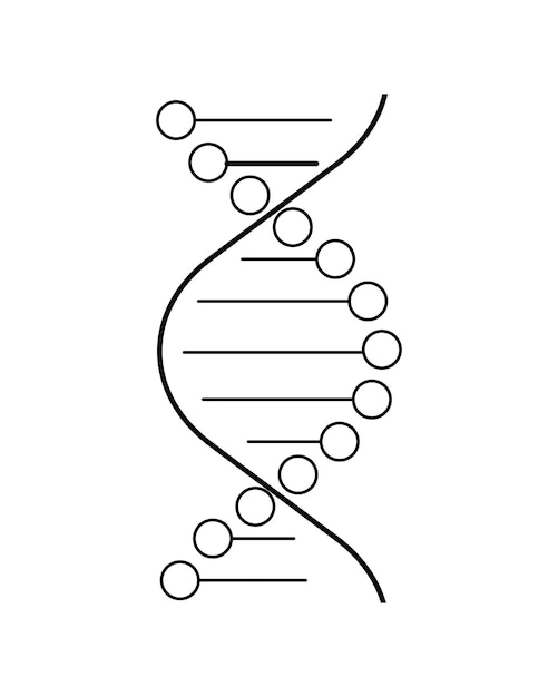 Ilustração vetorial de dna