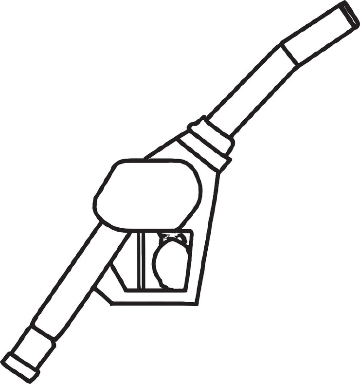 Vetor ilustração vetorial de estação de combustível de parada de caminhão rústico com tipografia grungy e bomba antiquada