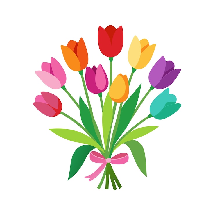 Vetor ilustração vetorial de estilo plano de flor bonita