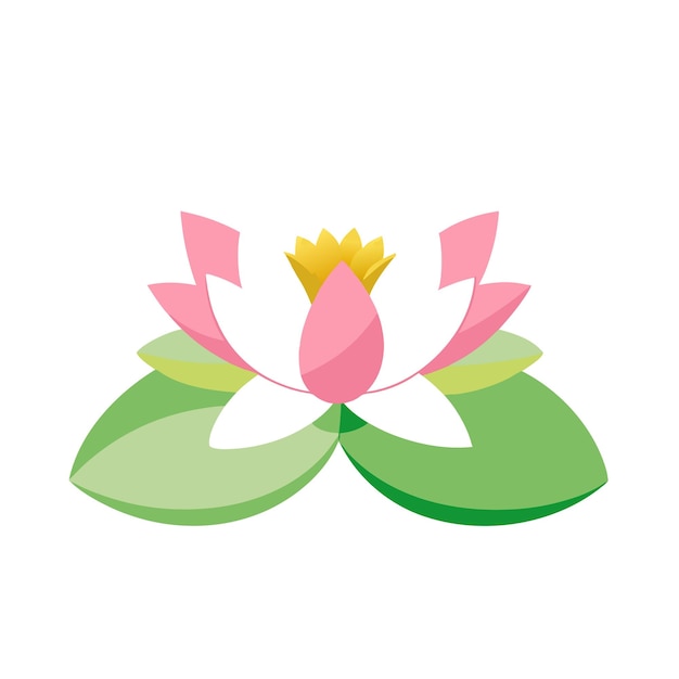 Ilustração vetorial de estilo plano de flor bonita