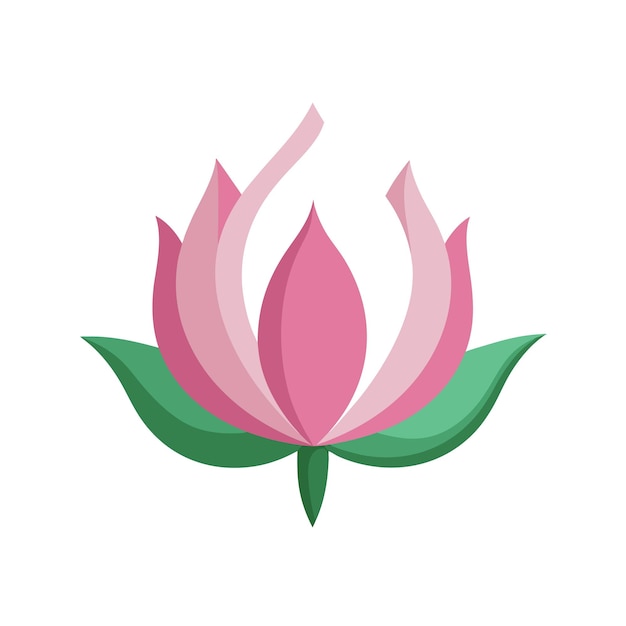 Ilustração vetorial de estilo plano de flor bonita