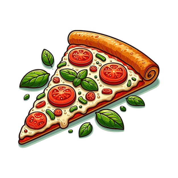 Ilustração vetorial de fatias de pizza