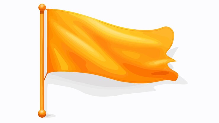 Vetor ilustração vetorial de forma 3d do cortina flagger sign profissional