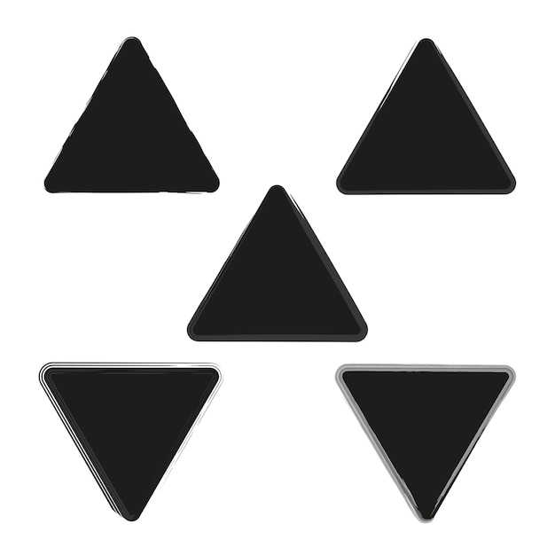 Vetor ilustração vetorial de forma de triângulo grunge eps 10