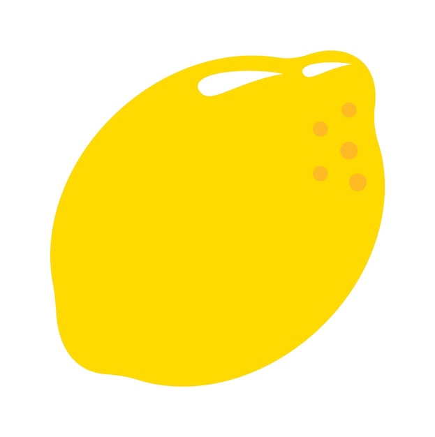 Ilustração vetorial de frutas frescas de limão