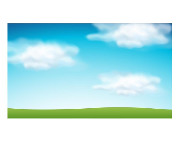 Ilustração vetorial de fundo azul do céu