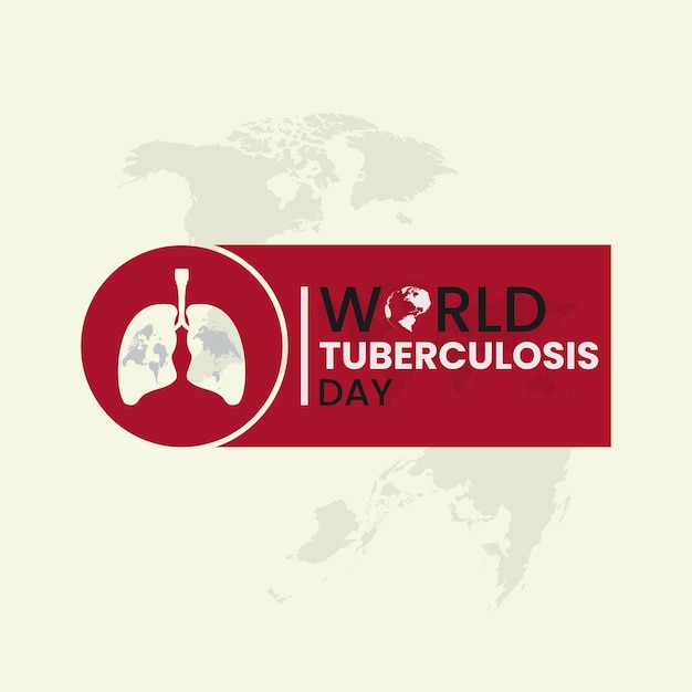Vetor ilustração vetorial de fundo do dia mundial da tuberculose