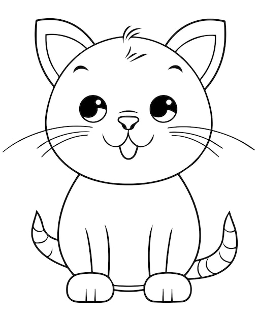 Desenho de maquiagem para gatos para colorir