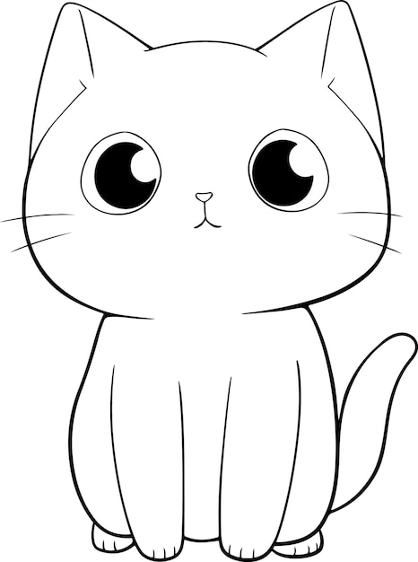 Desenho de Gato preto para colorir  Desenhos para colorir e imprimir gratis